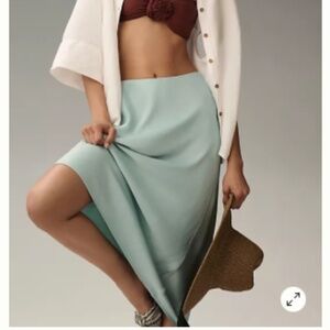 By Anthropologie The Tilda Slip Skirt NWT sz XXSP